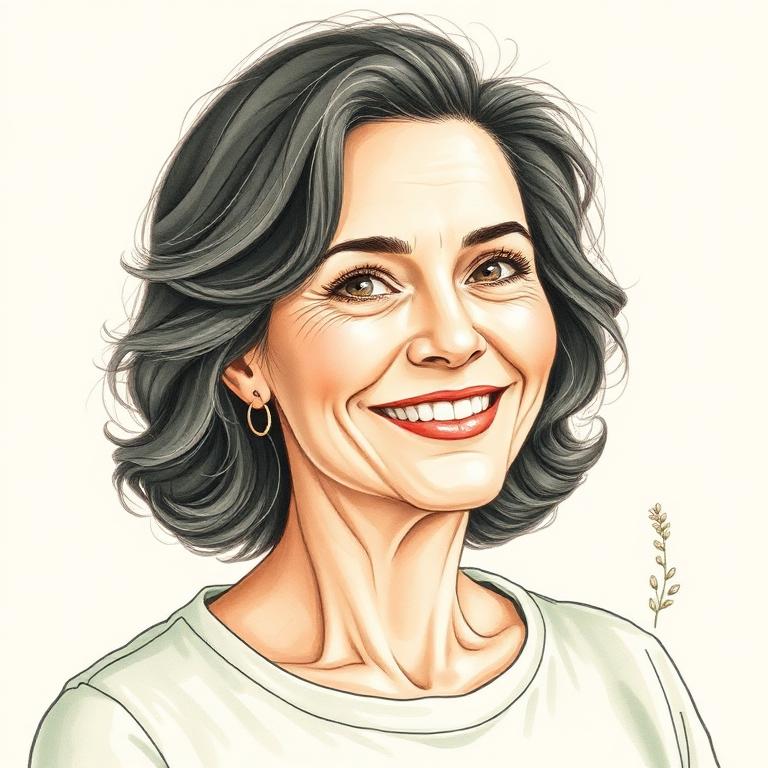 Stylized portrait of Angela Duckworth