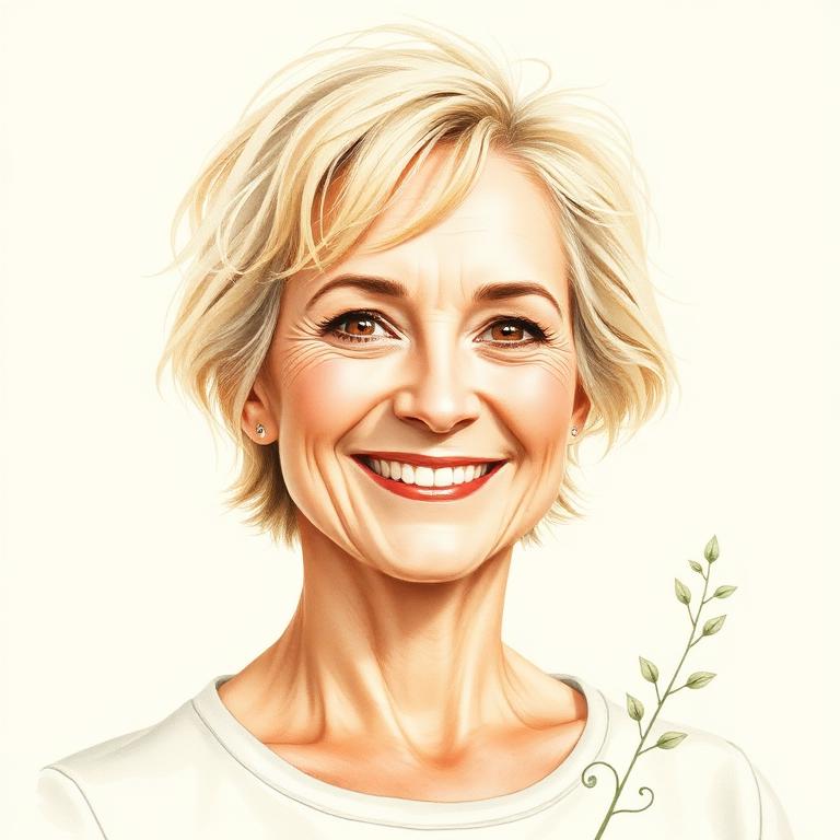 Stylized portrait of Brené Brown
