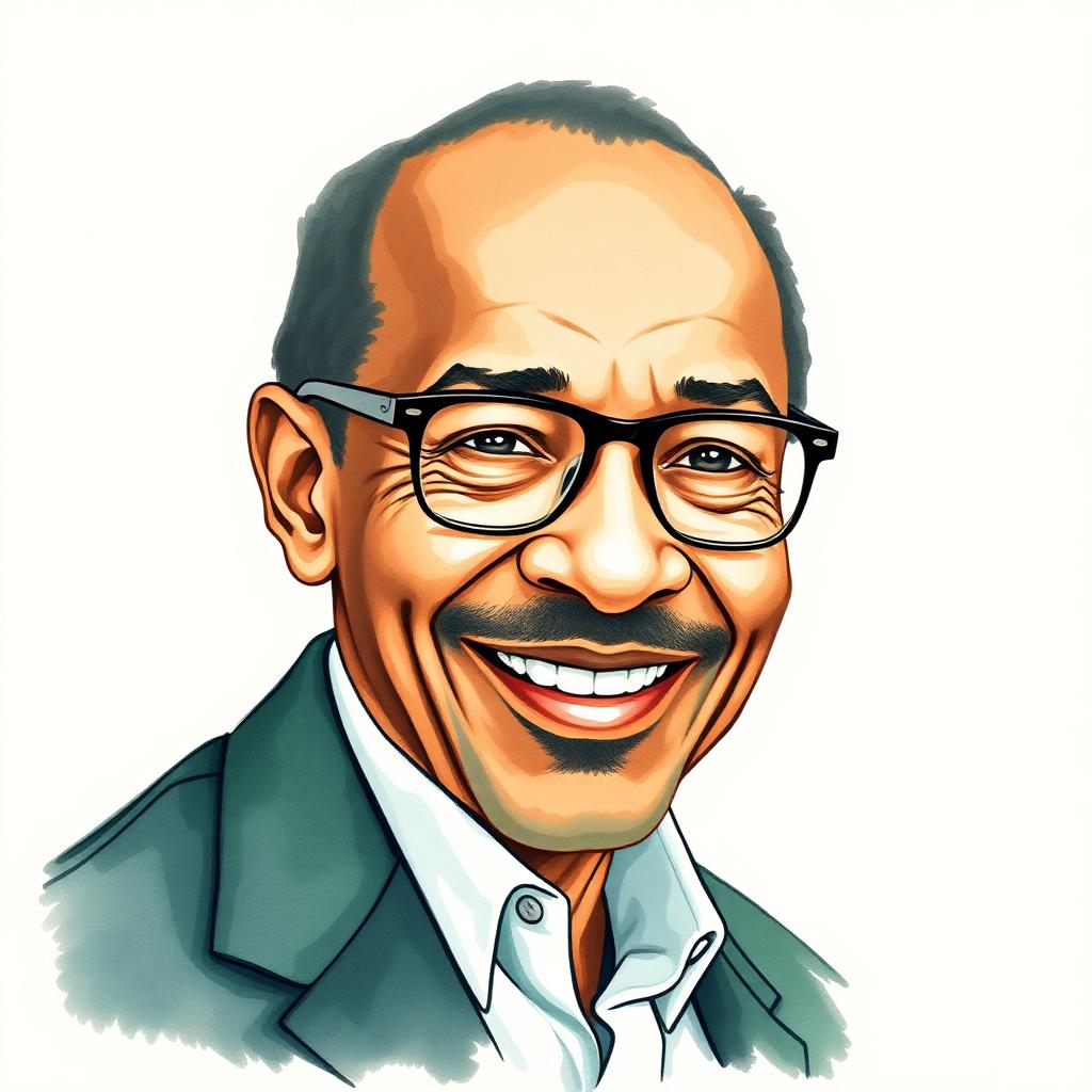 Stylized portrait of Claude Steele