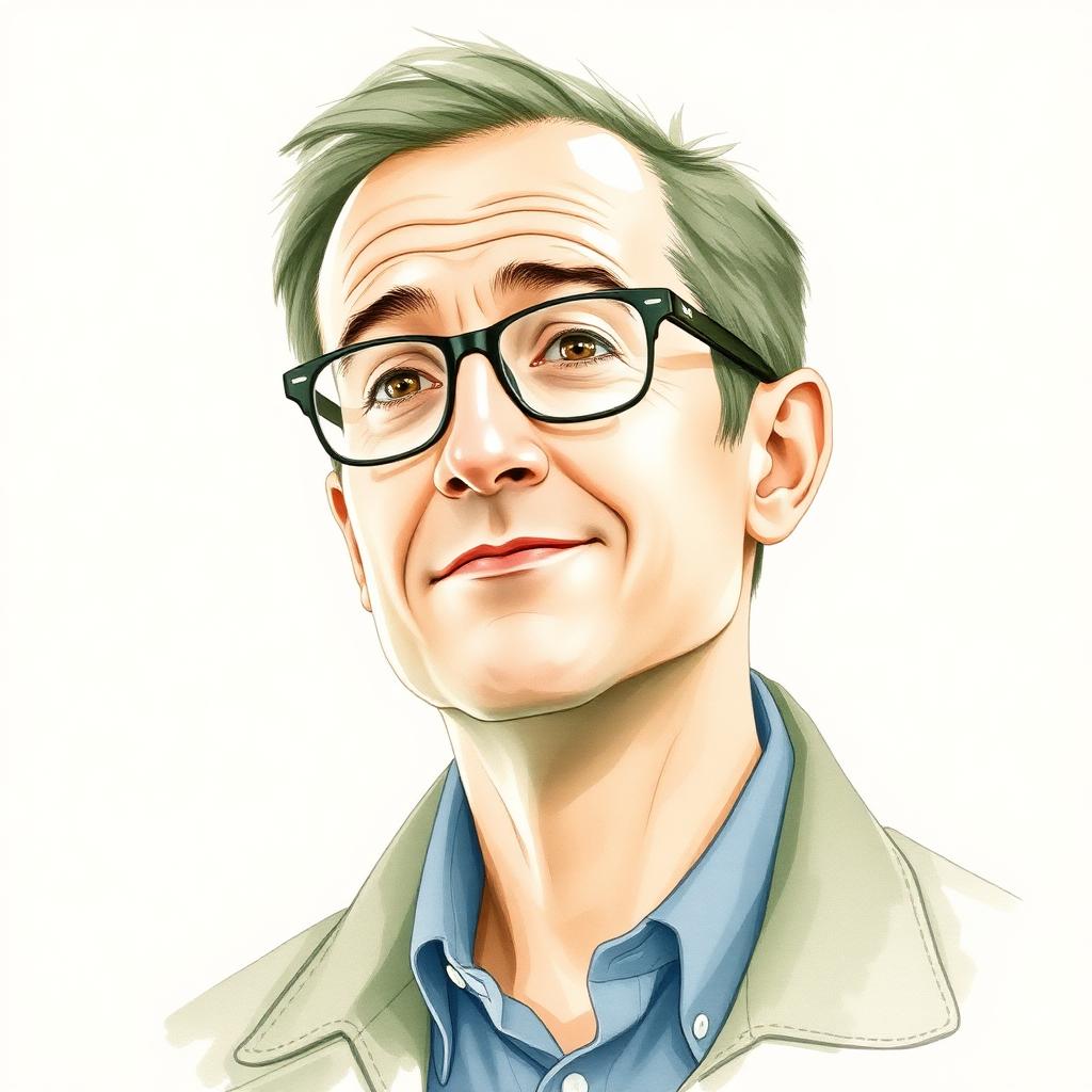 Stylized portrait of Clifford Nass