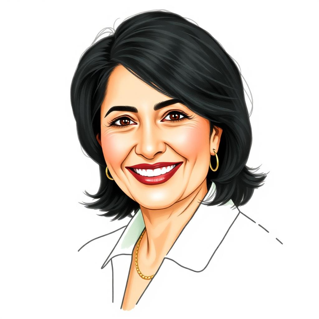 Stylized portrait of Dolly Chugh