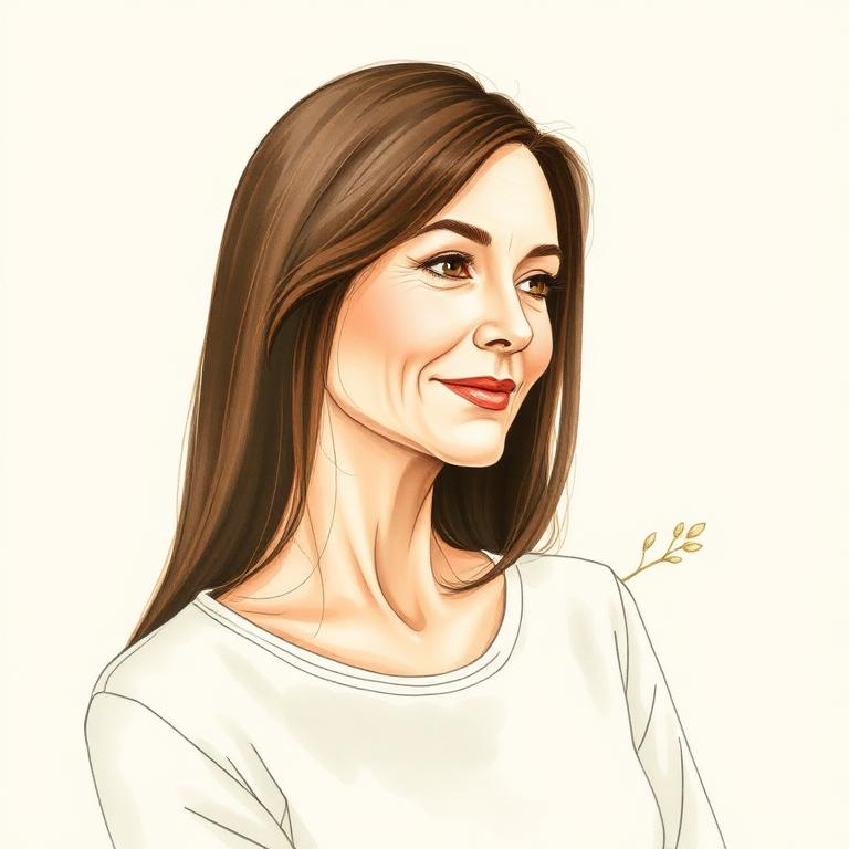Stylized portrait of Susan Cain